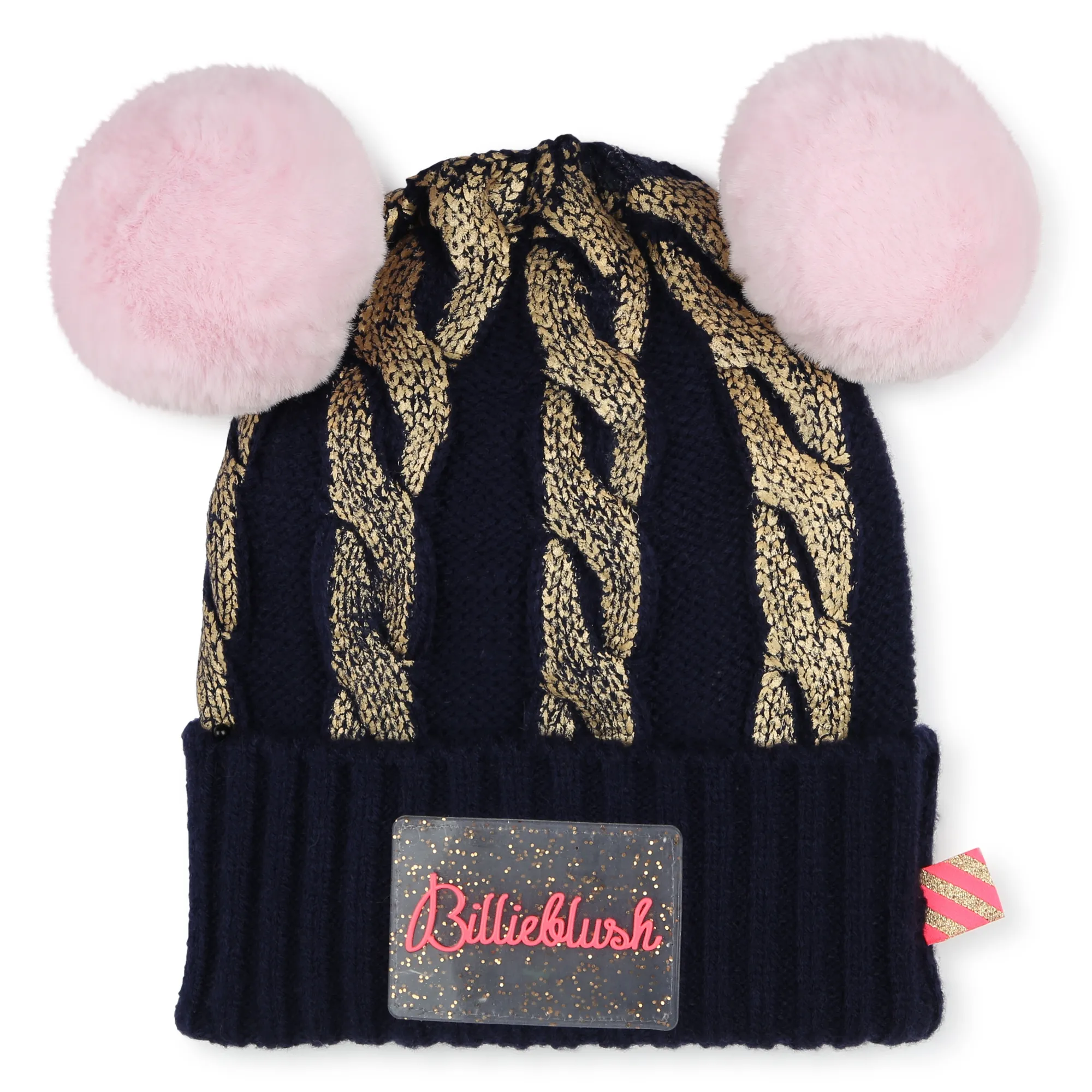 BILLIEBLUSH Gorro con pompones y ochos