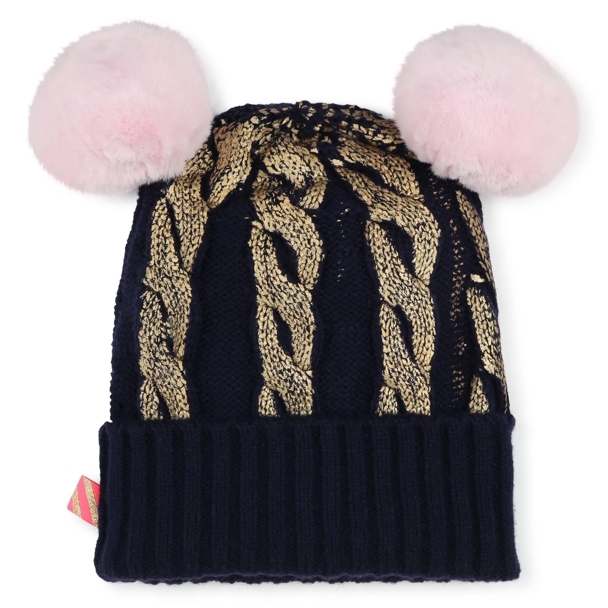 BILLIEBLUSH Gorro con pompones y ochos