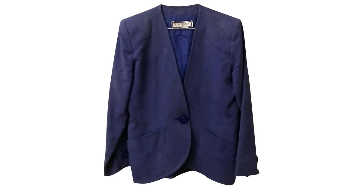 Chaqueta azul Yves Saint Laurent 