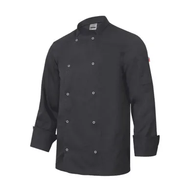 Chaqueta de cocina con automaticos manga larga