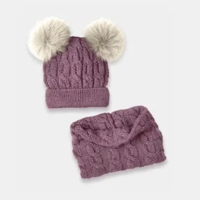 Conjunto Gorro + Buff MAC ILUSIÓN 2 Pompones