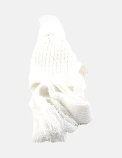 El Corte Inglés Gorro blanco punto