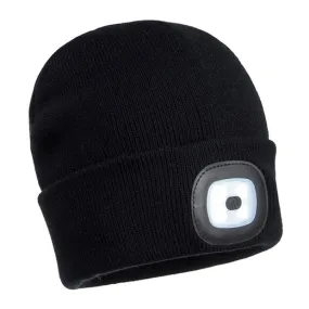 Gorro Beanie con luz LED recargable