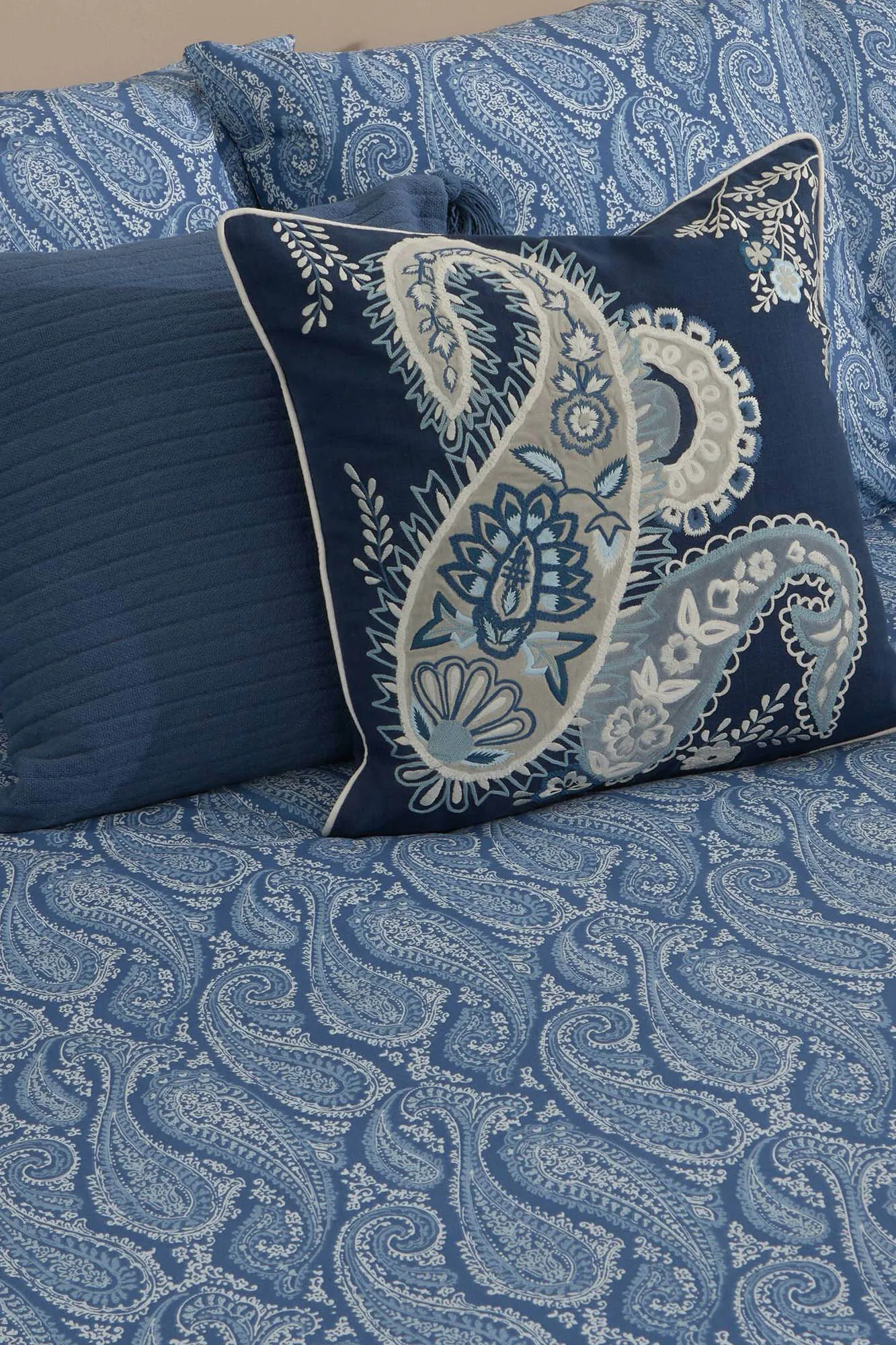 Textura Funda nórdica algodón paisley. Cama 80-90cm.